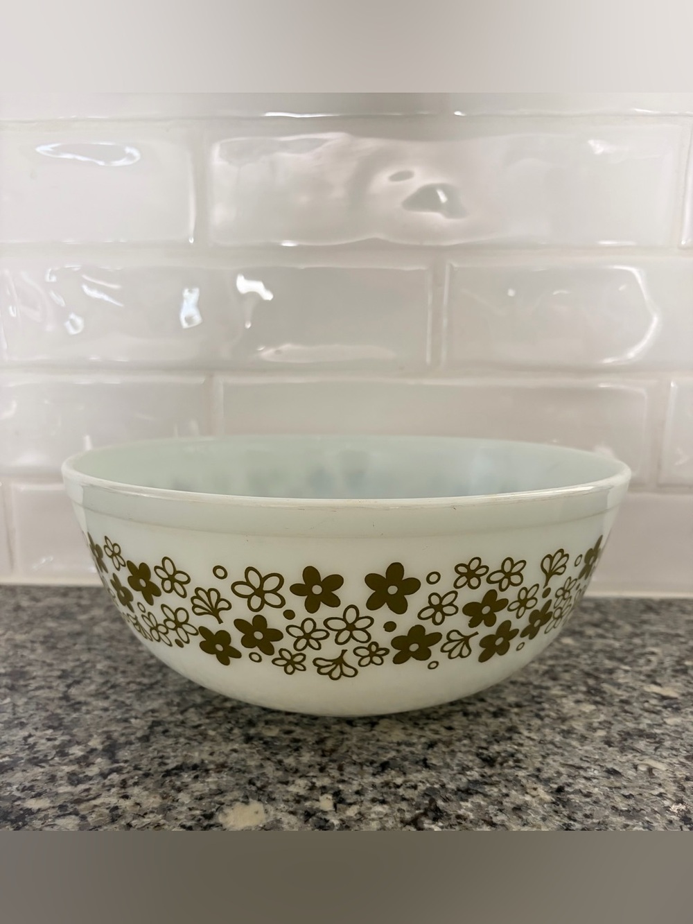 Pyrex Vintage Spring Blossom (Crazy Daisy) Mixing Bowl 4QT Style - 404 RARE